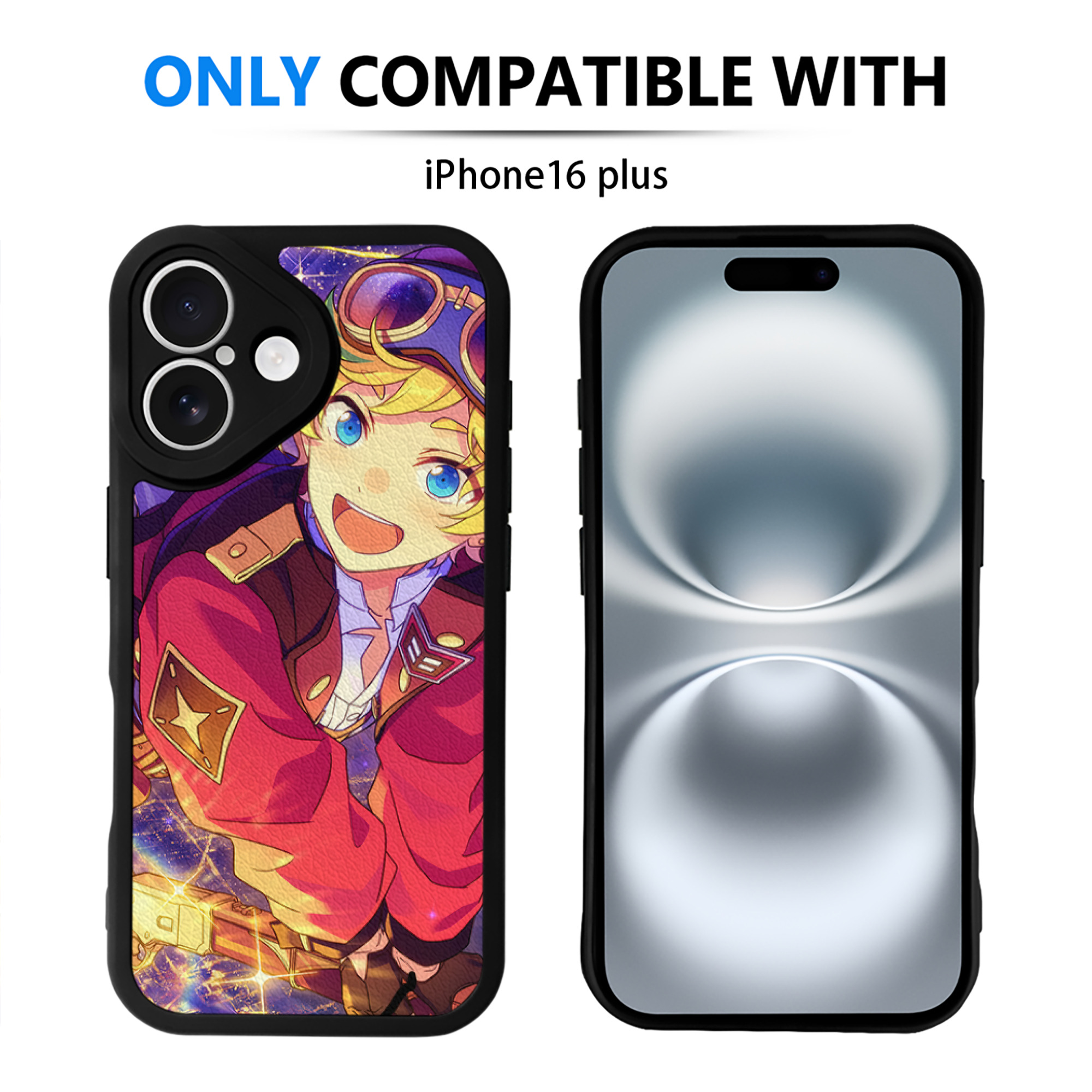 （画像用） あんさんぶるスターズ! Ensemble Stars 【iPhone 16シリーズ対応】シリコンスマホケース（レザー調） 材質：シリコン